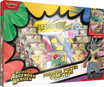 Pokémon TCG: Ascended Heroes Mega Lucario Premium Poster Collection